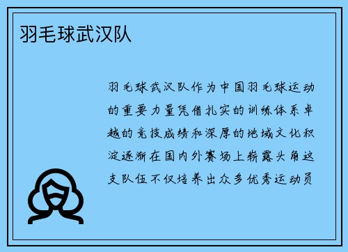 羽毛球武汉队
